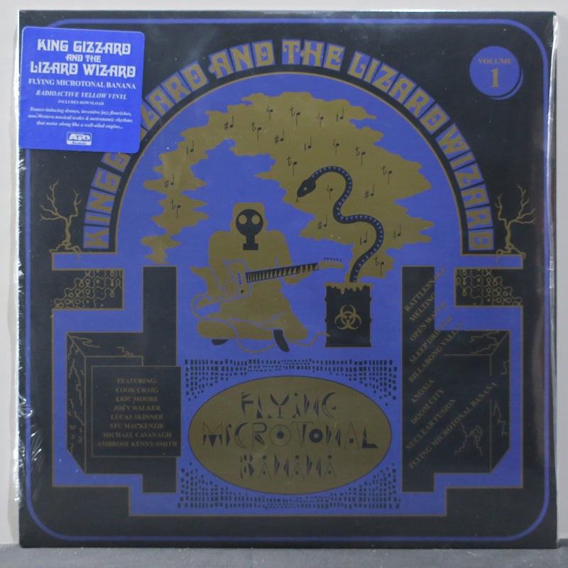 KING GIZZARD & THE LIZARD WIZARD 'Flying Microtonal Banana' RADIOACTIVE YELLOW Vinyl LP