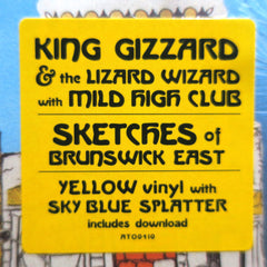 KING GIZZARD & THE LIZARD WIZARD 'Sketches Of Brunswick East' YELLOW/BLUE Vinyl LP