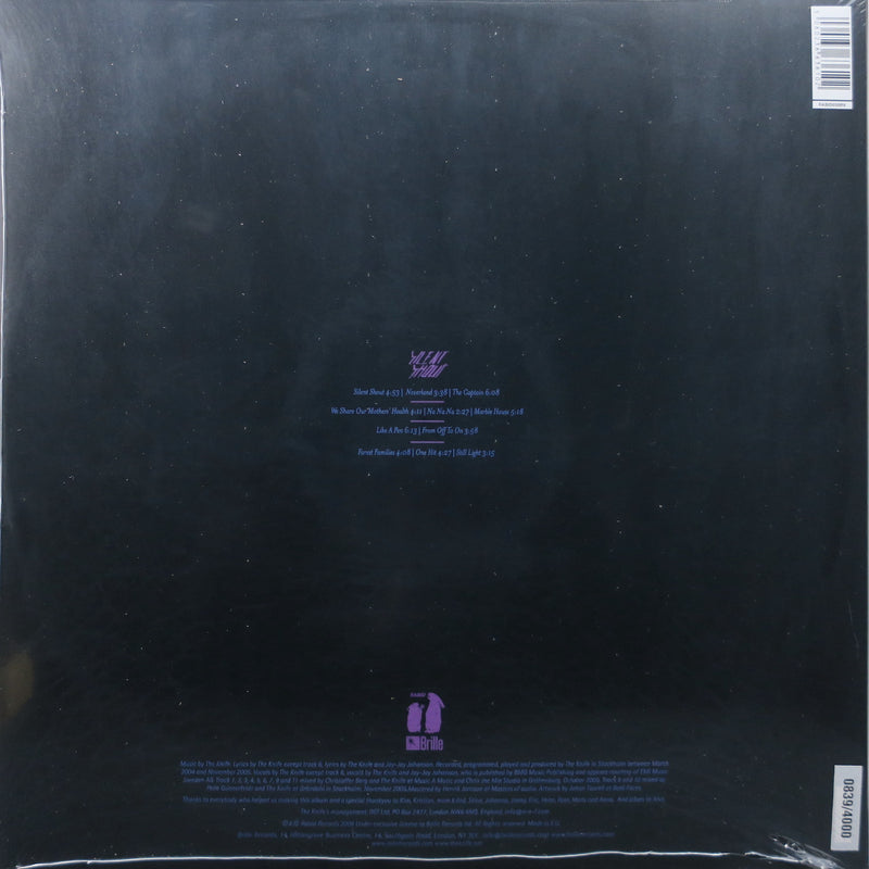 KNIFE 'Silent Shout' Numbered VIOLET Vinyl 2LP