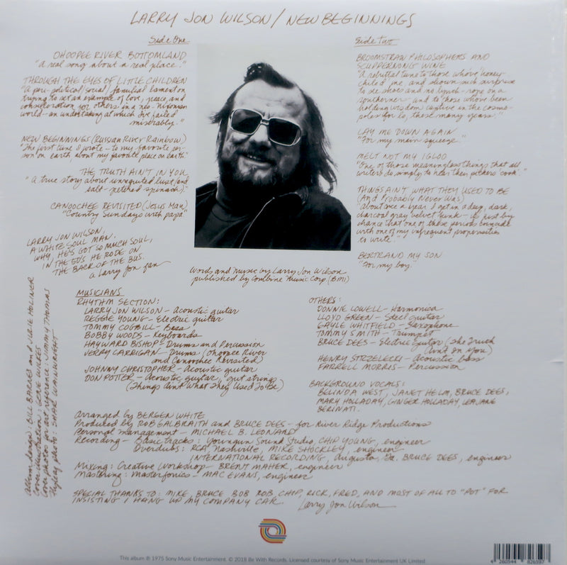LARRY JON WILSON 'New Begingings' Vinyl LP (1975 Soul/Country)