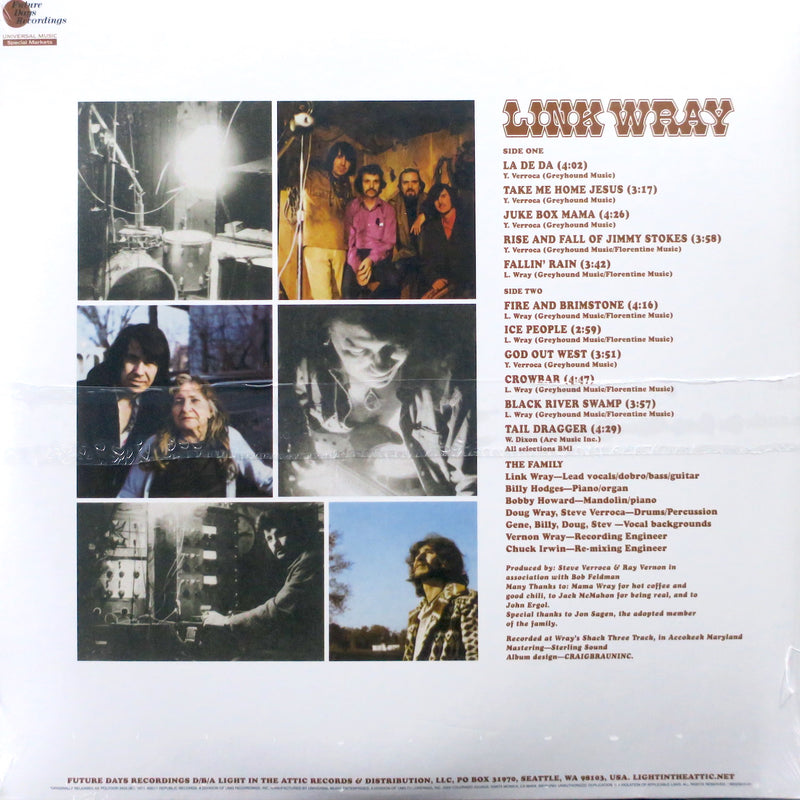 LINK WRAY s/t Vinyl LP (1971 Country Rock)