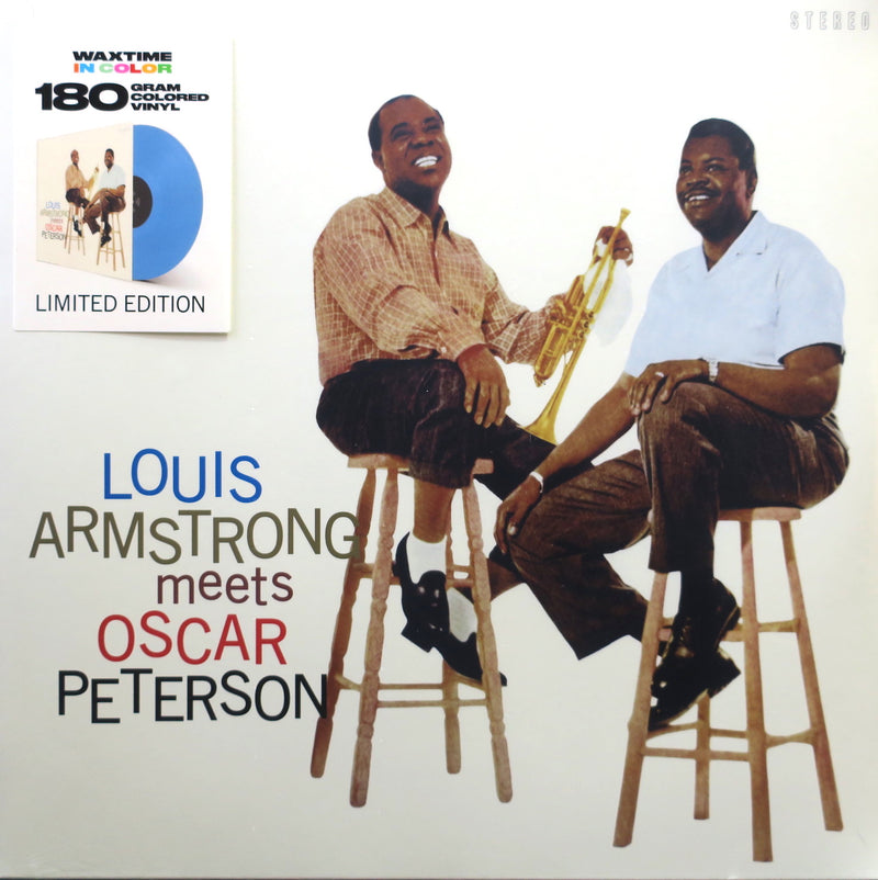 LOUIS ARMSTRONG 'Meets Oscar Peterson' 180g BLUE Vinyl LP