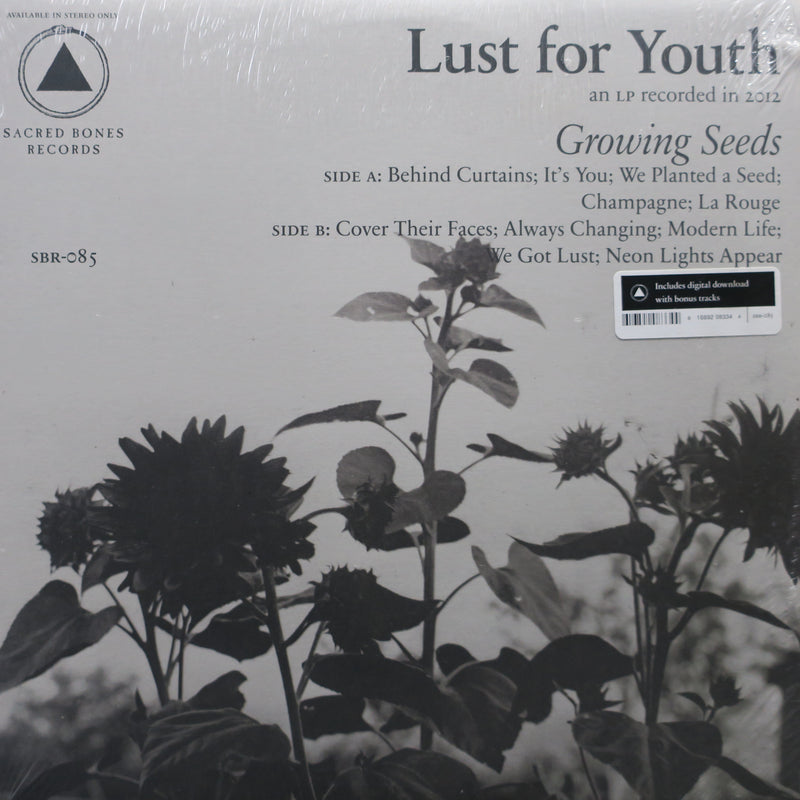 LUST FOR YOUTH 'Growing Seeds' Vinyl LP (Darkwave)