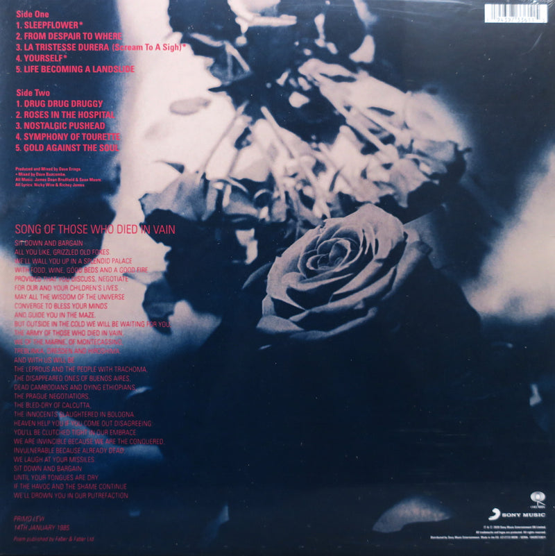 MANIC STREET PREACHERS 'Gold Against The Soul' Remastered 180g Vinyl LP