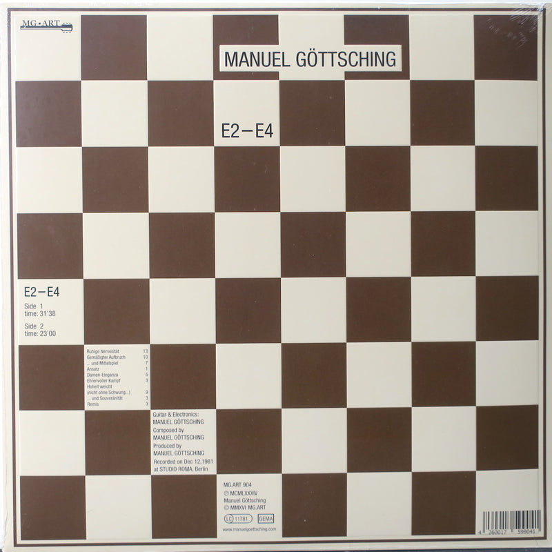 MANUEL GOTTSCHING 'E2-E4' Vinyl LP (1984 Ambient/Berlin-School)