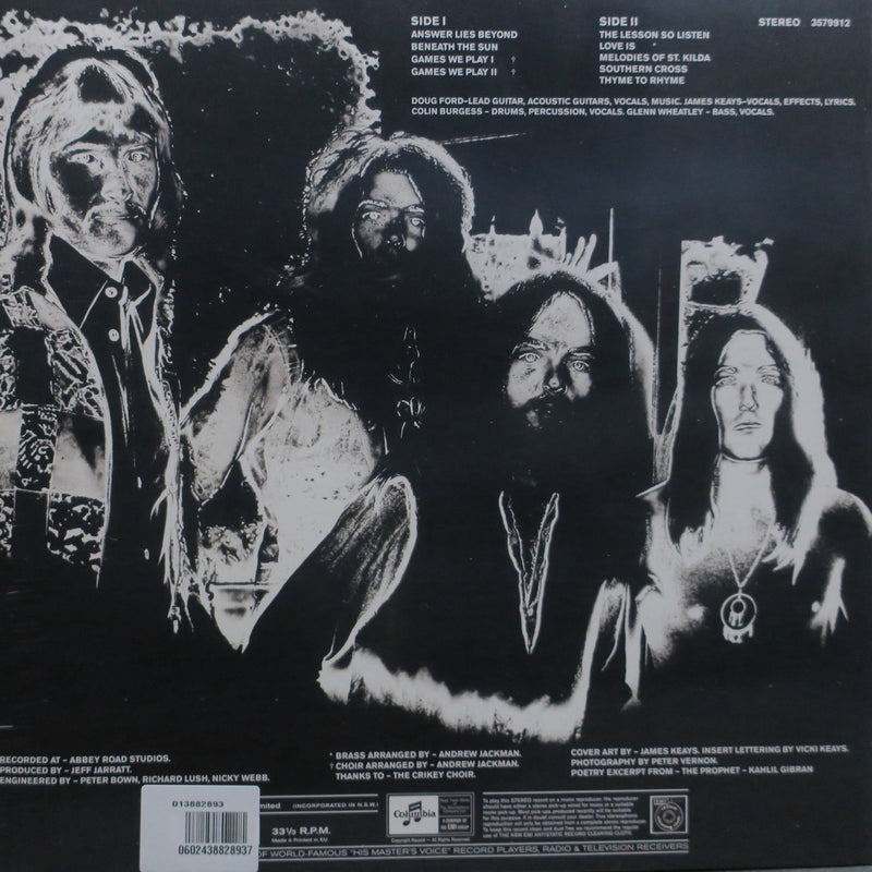 MASTER'S APPRENTICES 'A Toast To Panama Red' Vinyl LP (1971 Oz Prog/Psych)