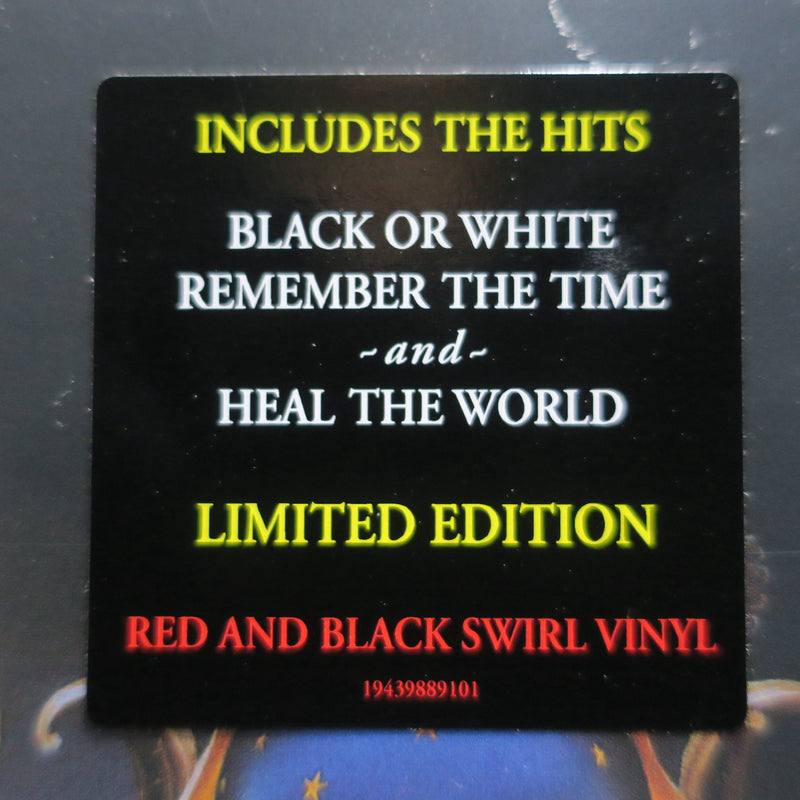 MICHAEL JACKSON 'Dangerous' RED/BLACK SWIRL Vinyl 2LP