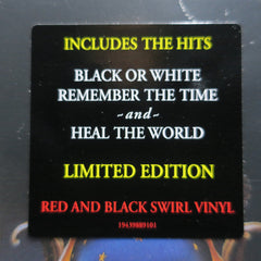 MICHAEL JACKSON 'Dangerous' RED/BLACK SWIRL Vinyl 2LP