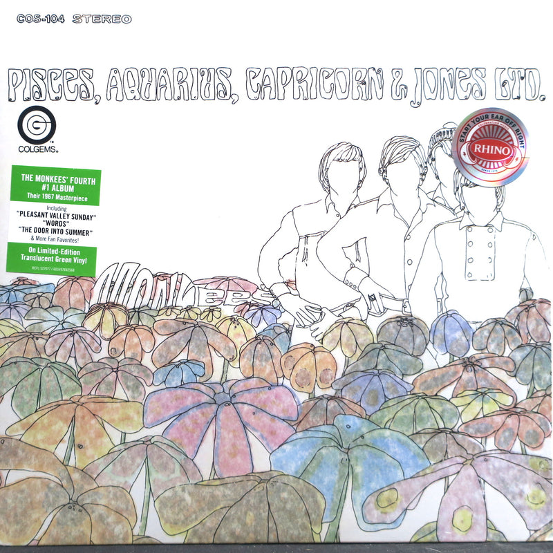 MONKEES 'Pisces, Aquarius, Capricorn & Jones' GREEN Vinyl LP