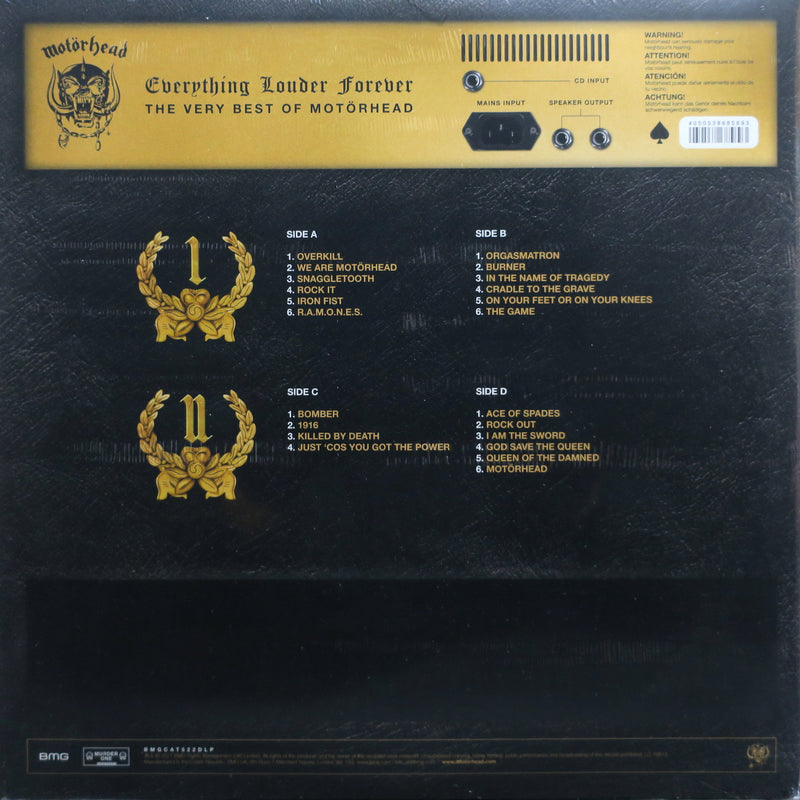 MOTORHEAD 'Everything Louder: Very Best Of' Vinyl 2LP