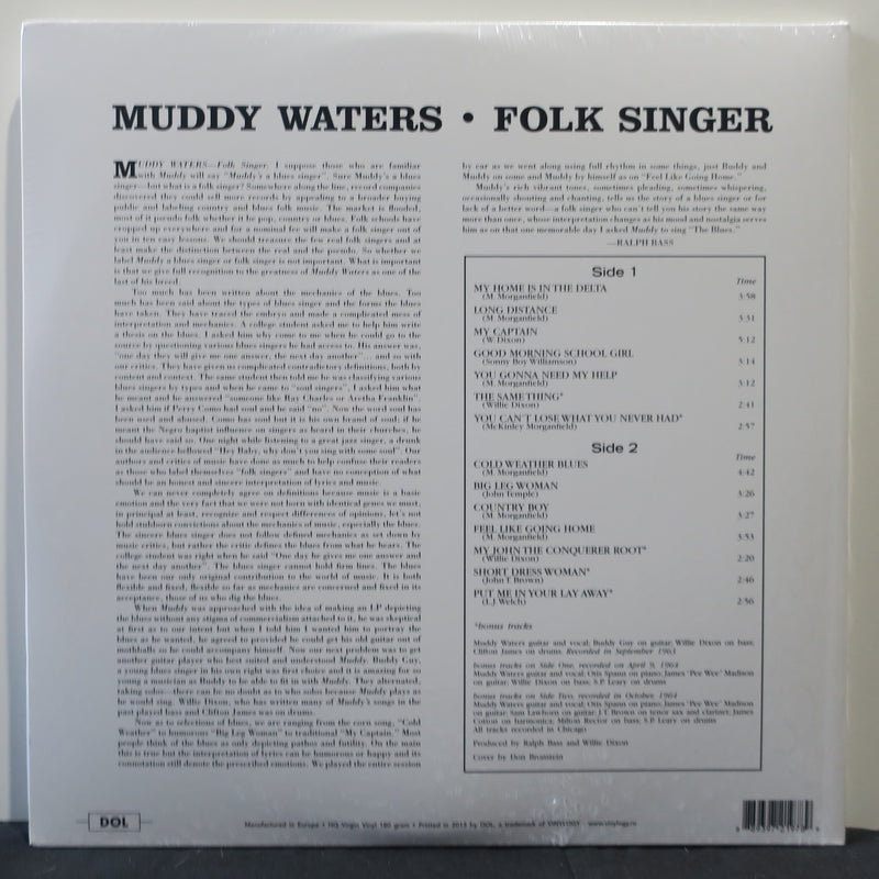 MUDDY WATERS 'Folk Singer' 180g Vinyl LP
