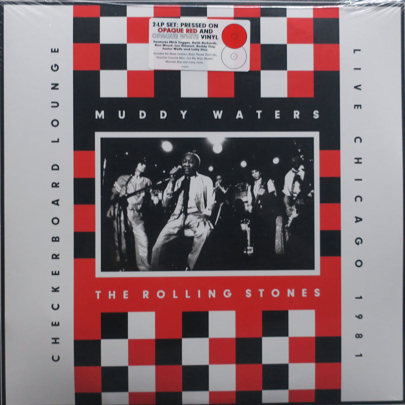 MUDDY WATERS & ROLLING STONES 'Live At The Checkerboard Lounge' RED/WHITE Vinyl 2LP