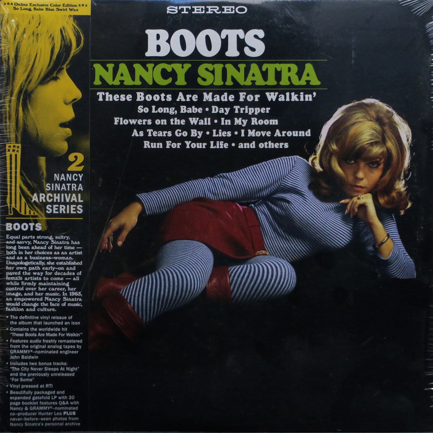 NANCY SINATRA 'Boots' Remastered BLUE SWIRL Vinyl LP – GOLDMINE
