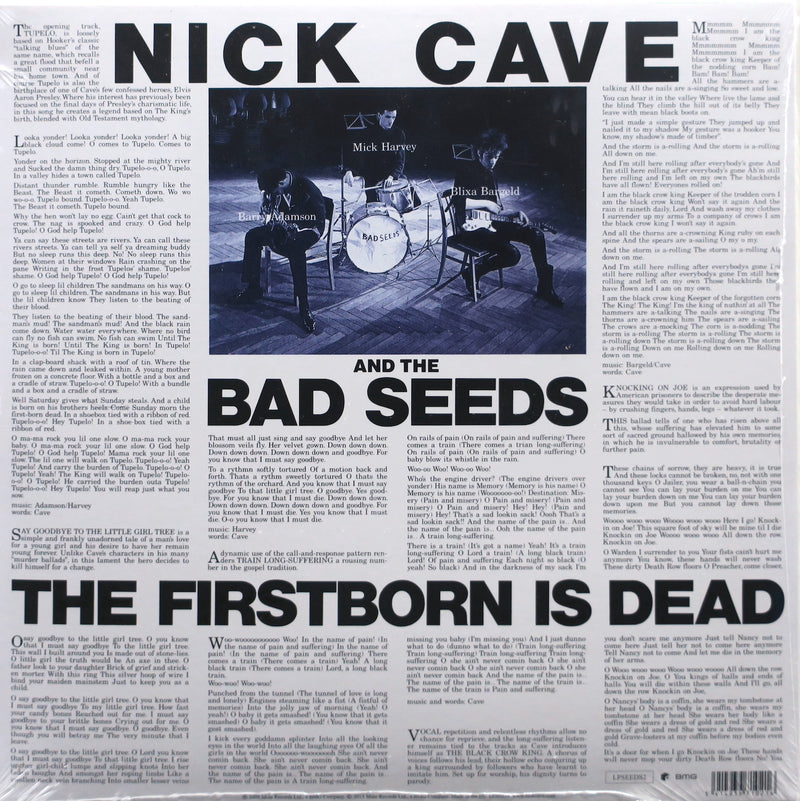 NICK CAVE & THE BAD SEEDS 'Firstborn Is Dead' Vinyl LP