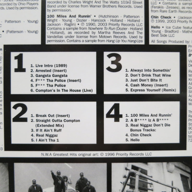 N.W.A. 'Greatest Hits' Vinyl 2LP NWA (Dr Dre Ice Cube Eazy-E)