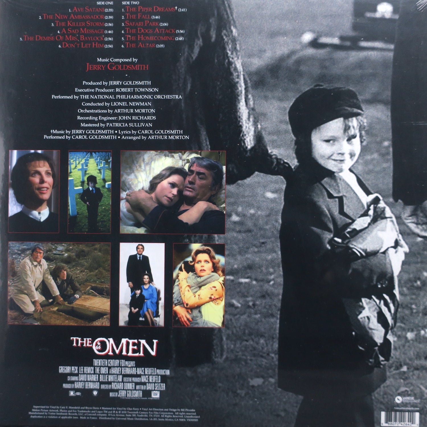 'OMEN' Soundtrack BLOOD RED/BLACK SPLATTER Vinyl LP – GOLDMINE RECORDS