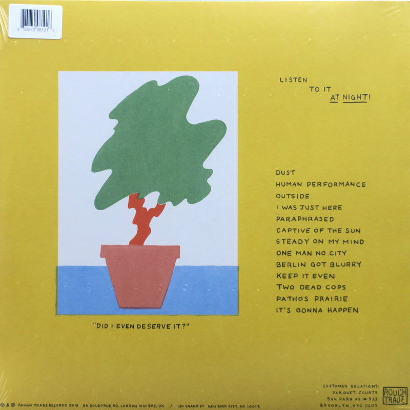 PARQUET COURTS 'Human Performance' Vinyl LP (2016 Indie)