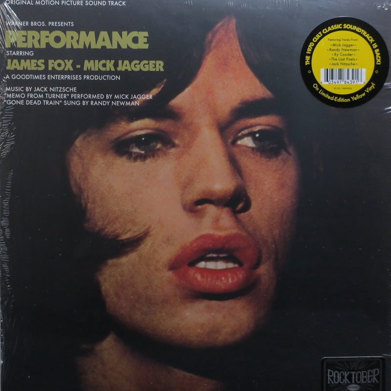 'PERFORMANCE' Soundtrack (Mick Jagger) YELLOW Vinyl LP