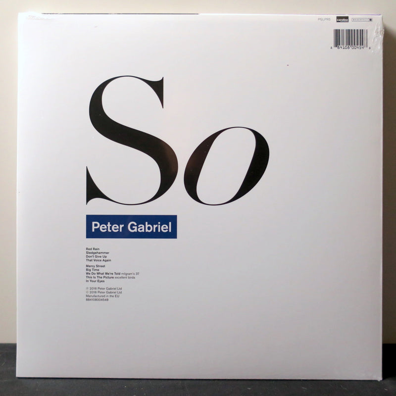 PETER GABRIEL 'So' Vinyl LP (inc. Sledgehammer)