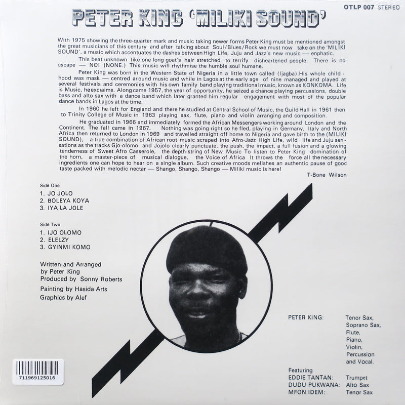 PETER KING 'Miliki Sound' Vinyl LP (1975 Nigeria: Highlife)