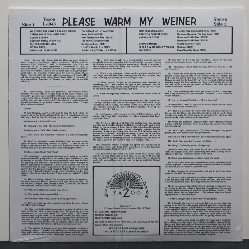 VARIOUS ARTISTS 'Please Warm My Weiner' 180g Vinyl LP
