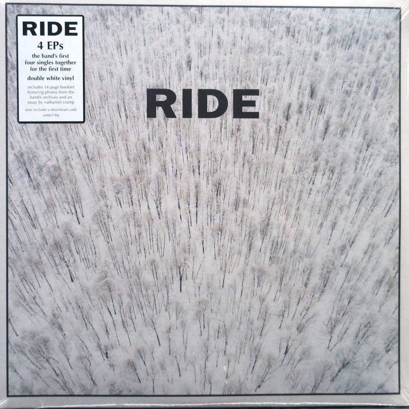 RIDE '4 EPs' WHITE Vinyl 2LP (1990s UK Indie)