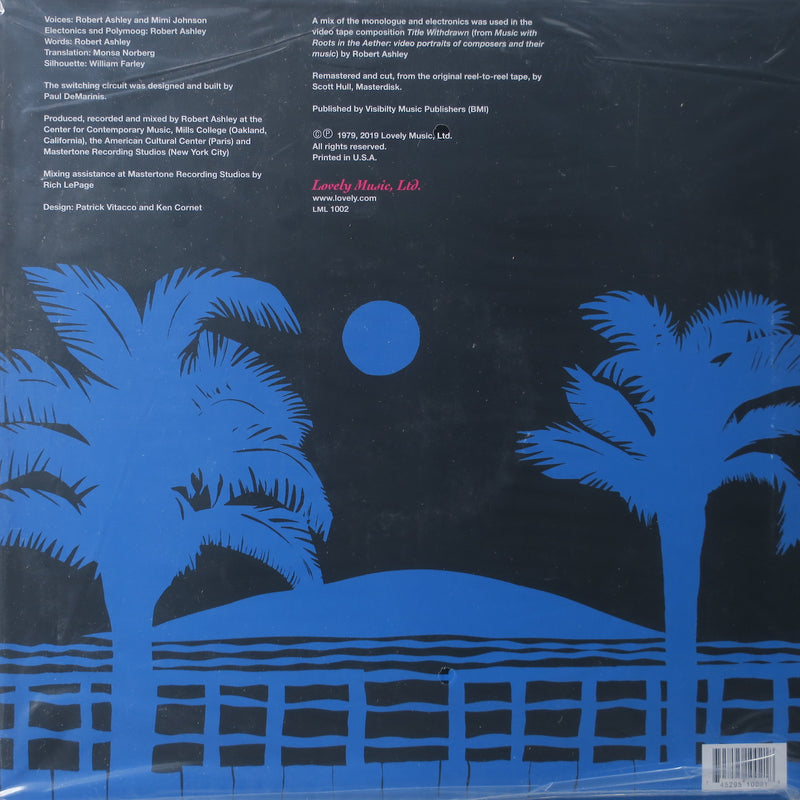 ROBERT ASHLEY 'Automatic Writing' Vinyl LP (1979 Experimental/Electronic)