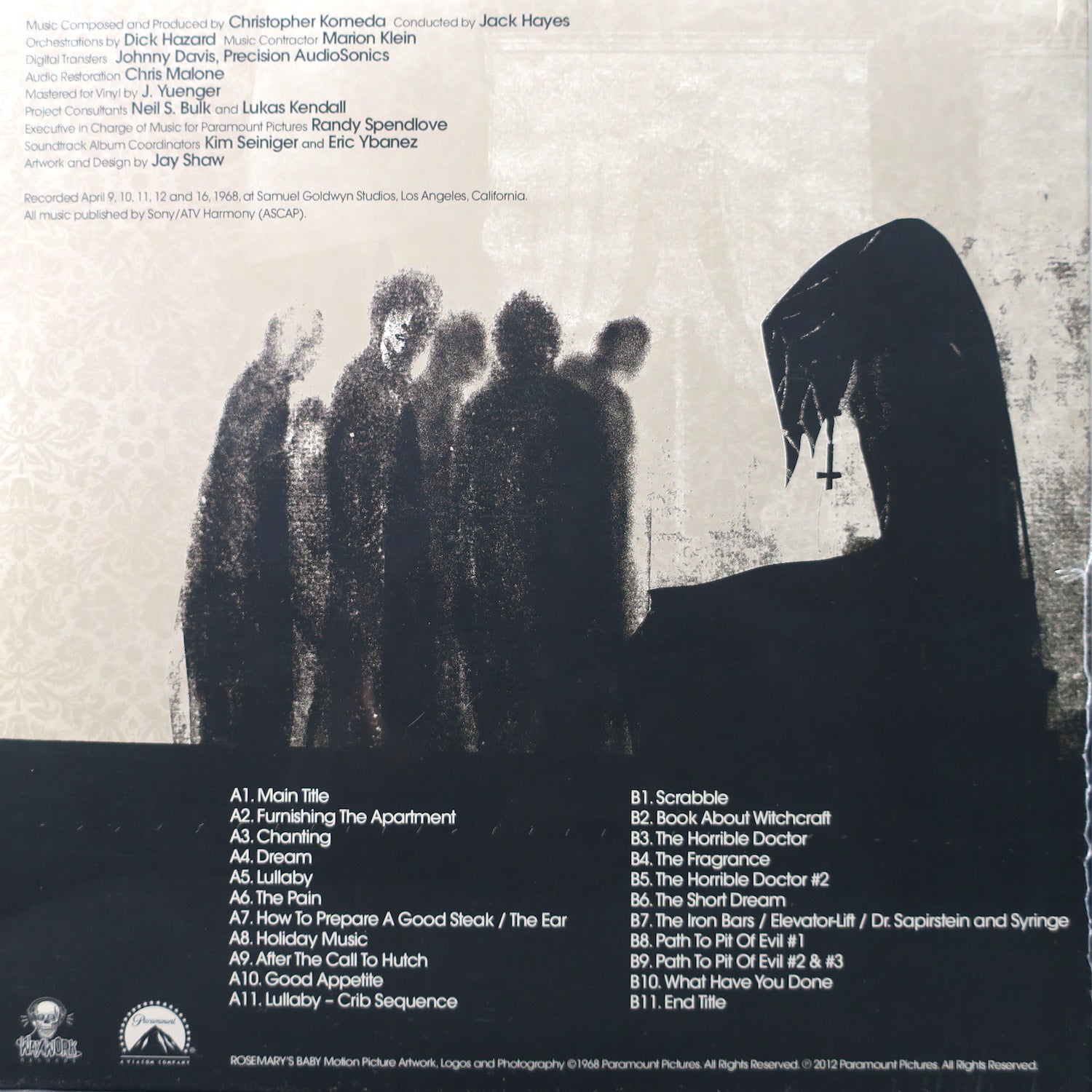 'ROSEMARY'S BABY' Soundtrack TANNIS ROOT Vinyl LP GOLDMINE RECORDS