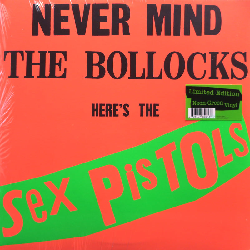 SEX PISTOLS 'Never Mind The Bollocks, Here's The Sex Pistols' NEON GREEN Vinyl LP