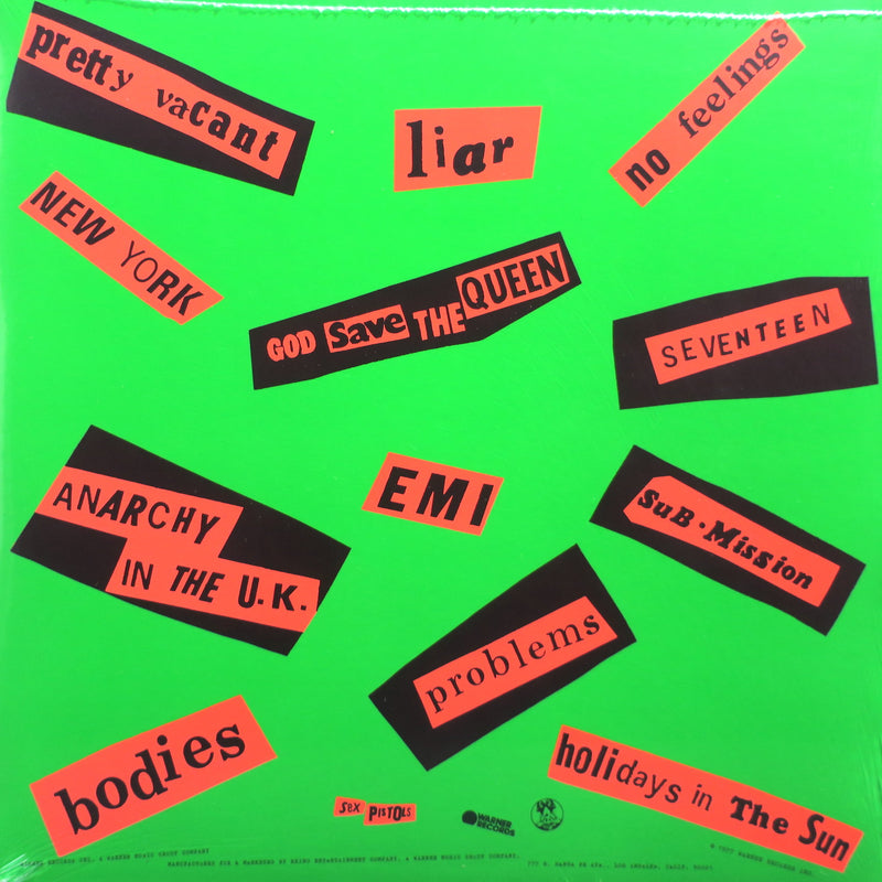 SEX PISTOLS 'Never Mind The Bollocks, Here's The Sex Pistols' NEON GREEN Vinyl LP