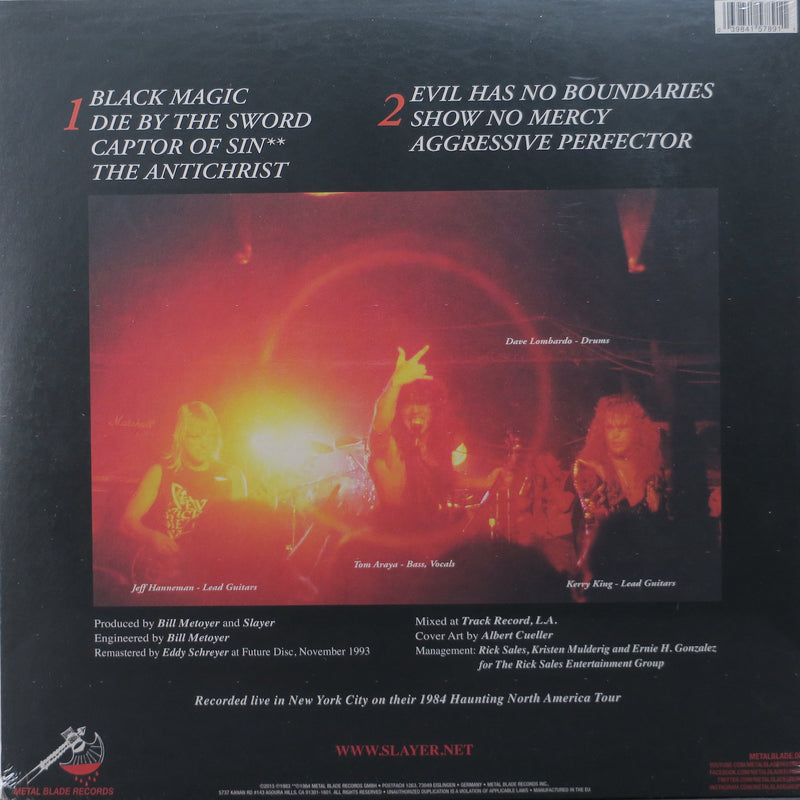 SLAYER 'Live Undead' 180g Vinyl LP