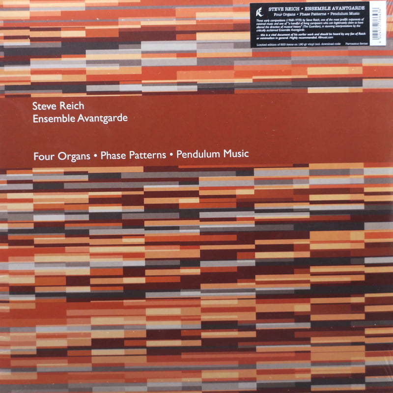 STEVE REICH 'Four Organs/Phase Patterns' Vinyl LP (1970 Classical)