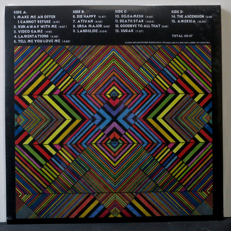 SUFJAN STEVENS 'Ascension' CLEAR Vinyl 2LP