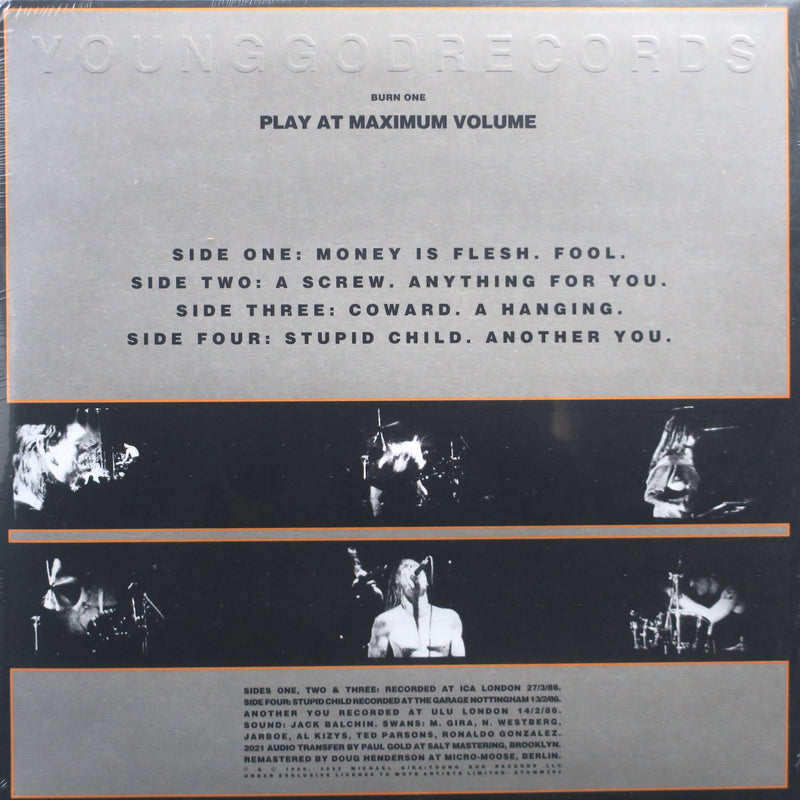 SWANS 'Public Masturbation Is A Good Idea' (Live 1986) Vinyl LP (Industrial)