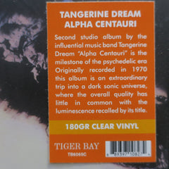 TANGERINE DREAM 'Alpha Centauri' 180g CLEAR Vinyl LP