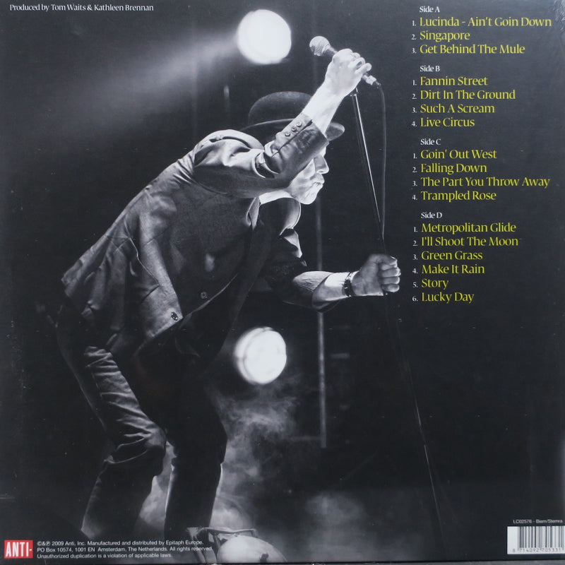 TOM WAITS 'Glitter And Doom Live' Remastered 180g Vinyl 2LP